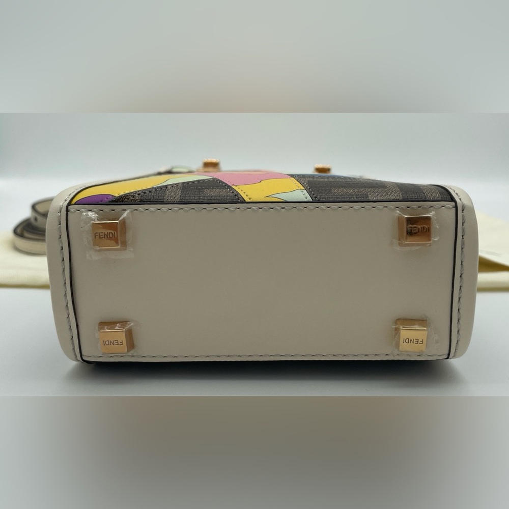 NEW FENDI MINI SUNSHINE FF SUMMER  CROSSBODY TOTE BAG PURSE NWT AUTH! - Picture 10 of 13